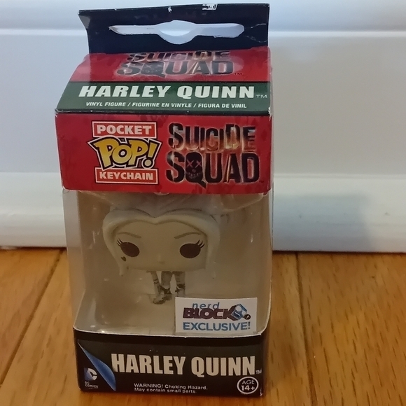 BNIB Funko Pop Harley Quinn Suiside Squad NerdBlock ‎ Pocket Pop Small Keychain - Picture 2 of 6